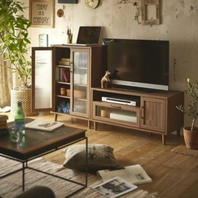 直送 波ガラスを使用したデザインテレビ台 幅９０ｃｍ 生活雑貨 公式 家具 インテリア雑貨の通販