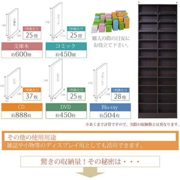 直送】本棚 薄型 天井 つっぱり 奥行 16.5 幅 81 高さ238 ～ 253 業界