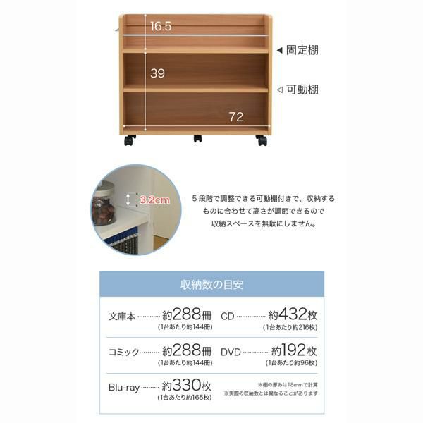 押入れ 収納 ラック 本棚 2個セット 幅19 奥行78 キャスター付き ワゴン 整理 隙間 家具 押入れ 収納 リビング 大容量 棚 スライド  収納庫 漫画 CD DVD 【直送】｜生活雑貨【公式】 家具・インテリア雑貨の通販