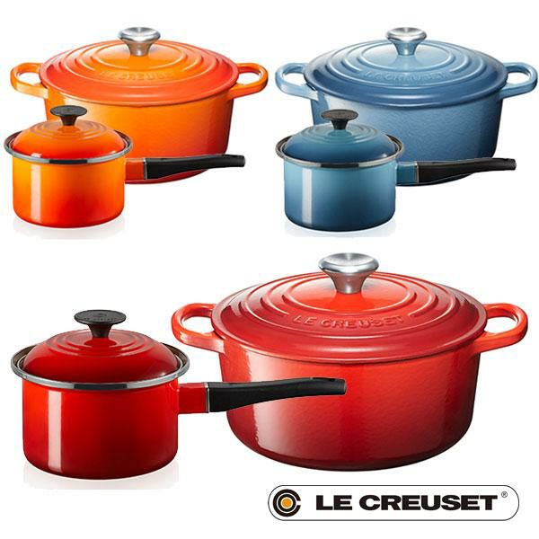 LE CREUSET - ルクルーゼココットロンド 黄緑 20cmの+aethiopien