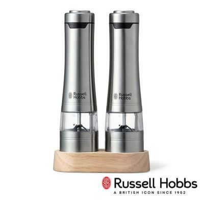 Russell Hobbs 7922JP Electric Salt & Pepper Mill, Spice Grinder, Set of 2